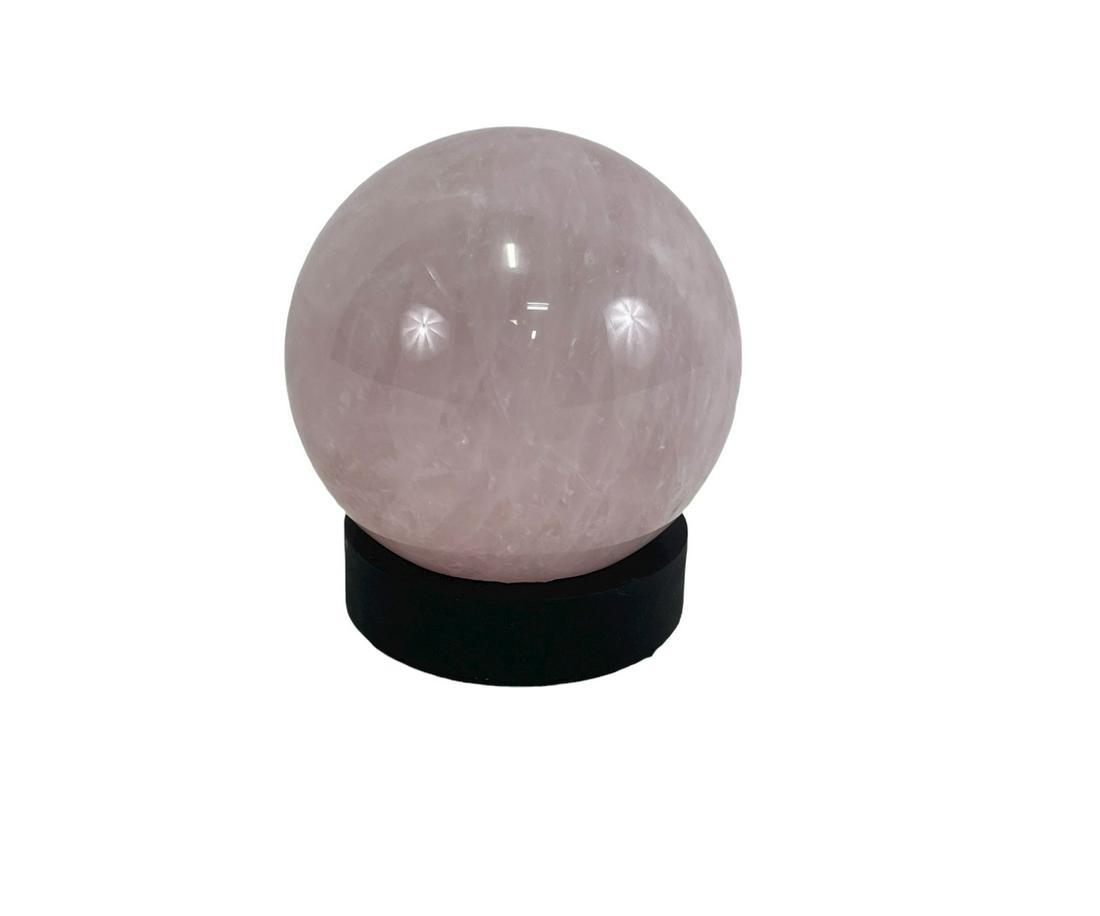 LARGE ROSE QUARTZ SPHERE (1 of 3)
