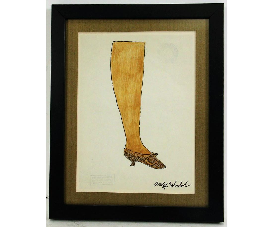 ANDY WARHOL "LEG": ANDY WARHOL "LEG". Height: 15 in. by Width: 12 in.