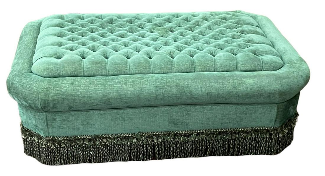 NAPOLIAN BUTTON-TUFTED OTTOMAN (1 of 2)