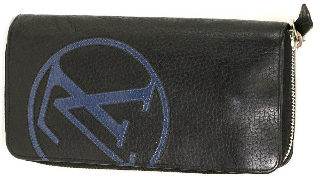 Louis Vuitton Black/Blue Zippy Wallet (1 of 2)