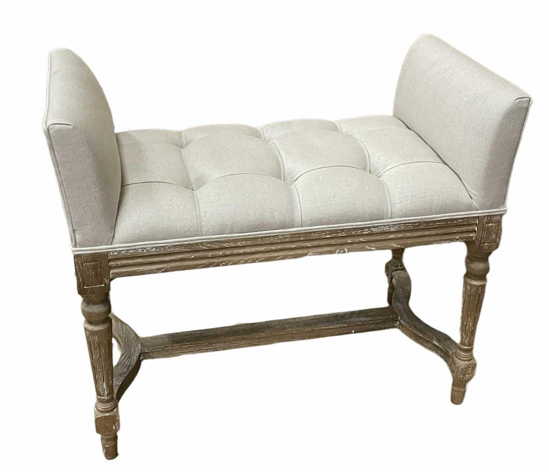 SMALL BENCH WITH PAINTED BASE (1 of 3)