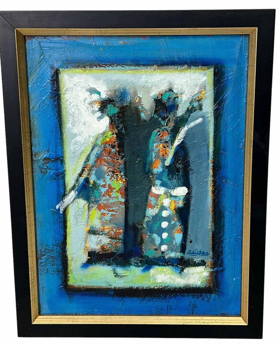 DAVID ADICKES ACRYLIC ON CANVAS PAINTING (1 of 3)