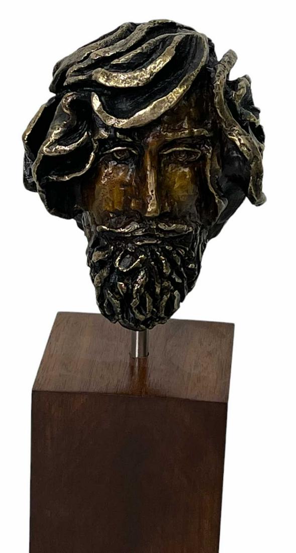 DAVID ADICKES BRONZE BUST SCULPTURE (1 of 2)