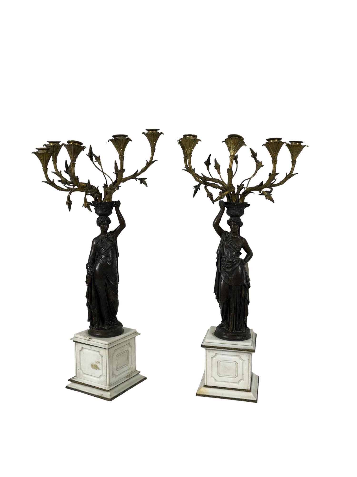 PAIR OF19TH CENTURY CANDELABRAS (1 of 4)