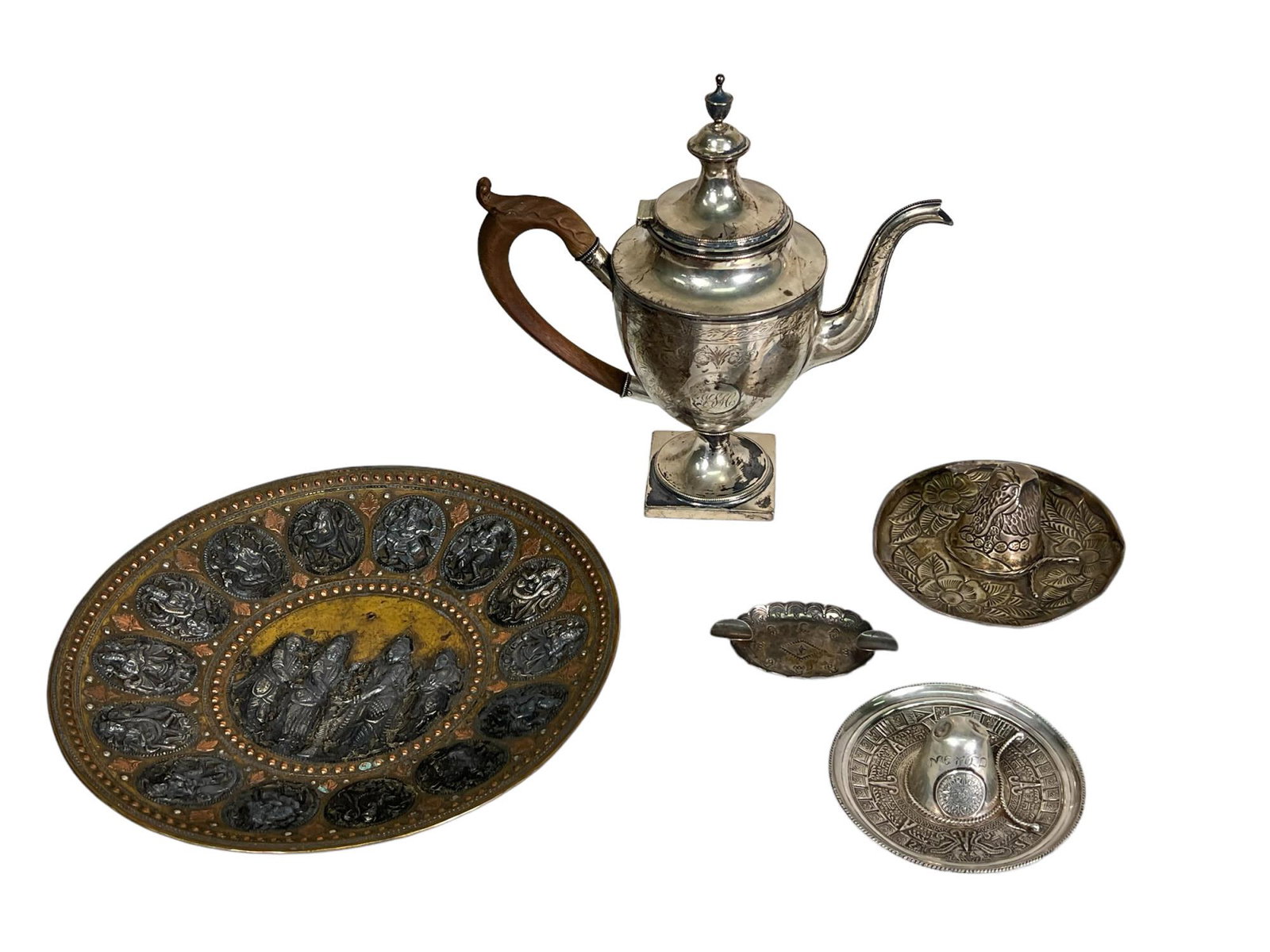 MIXED LOT OF 5 SILVER PCS (1 of 4)