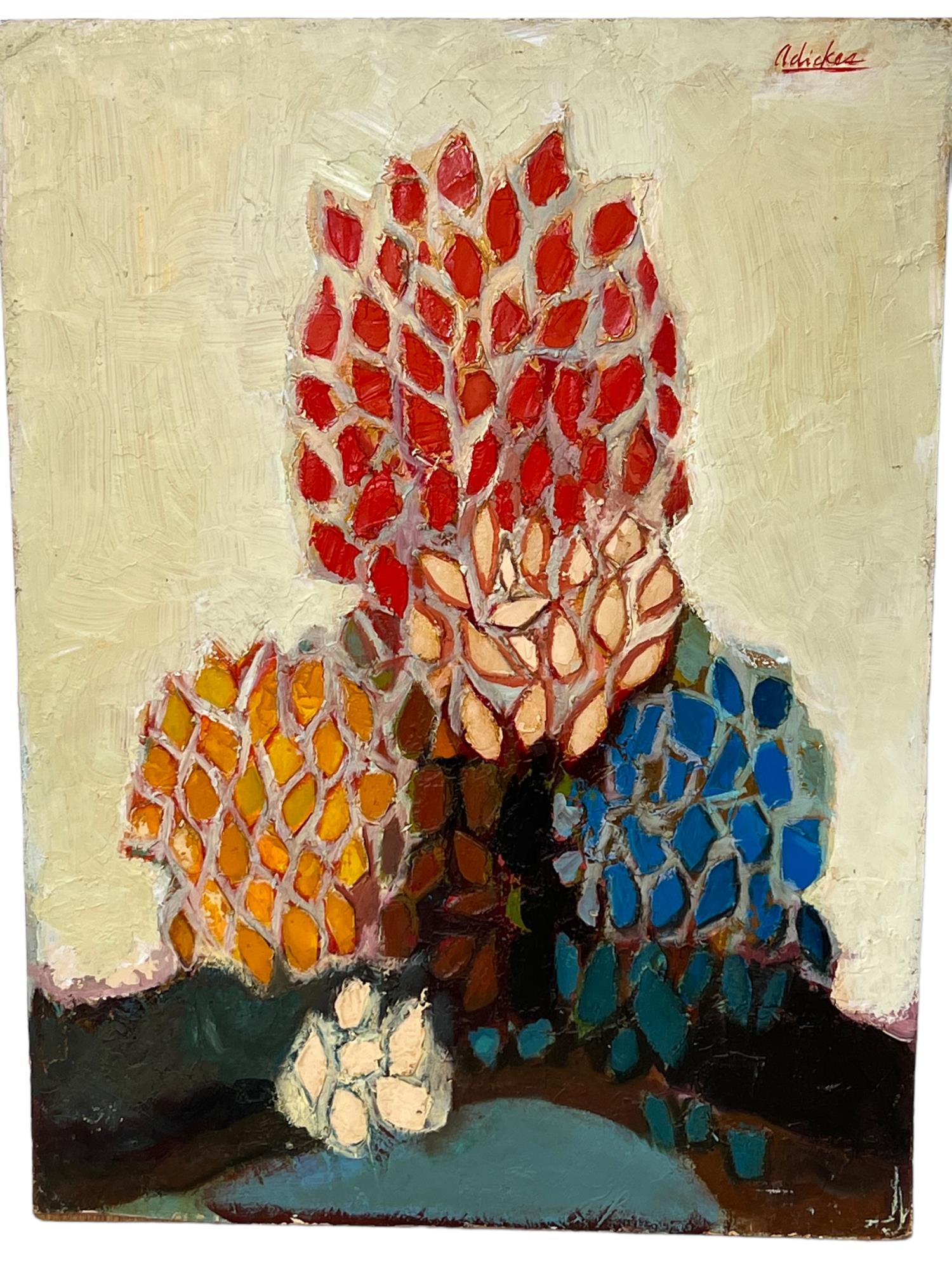 DAVID ADICKES ACRYLIC ON BOARD: DAVID ADICKES ACRYLIC ON BOARD Height: 24 in. by Width: 18