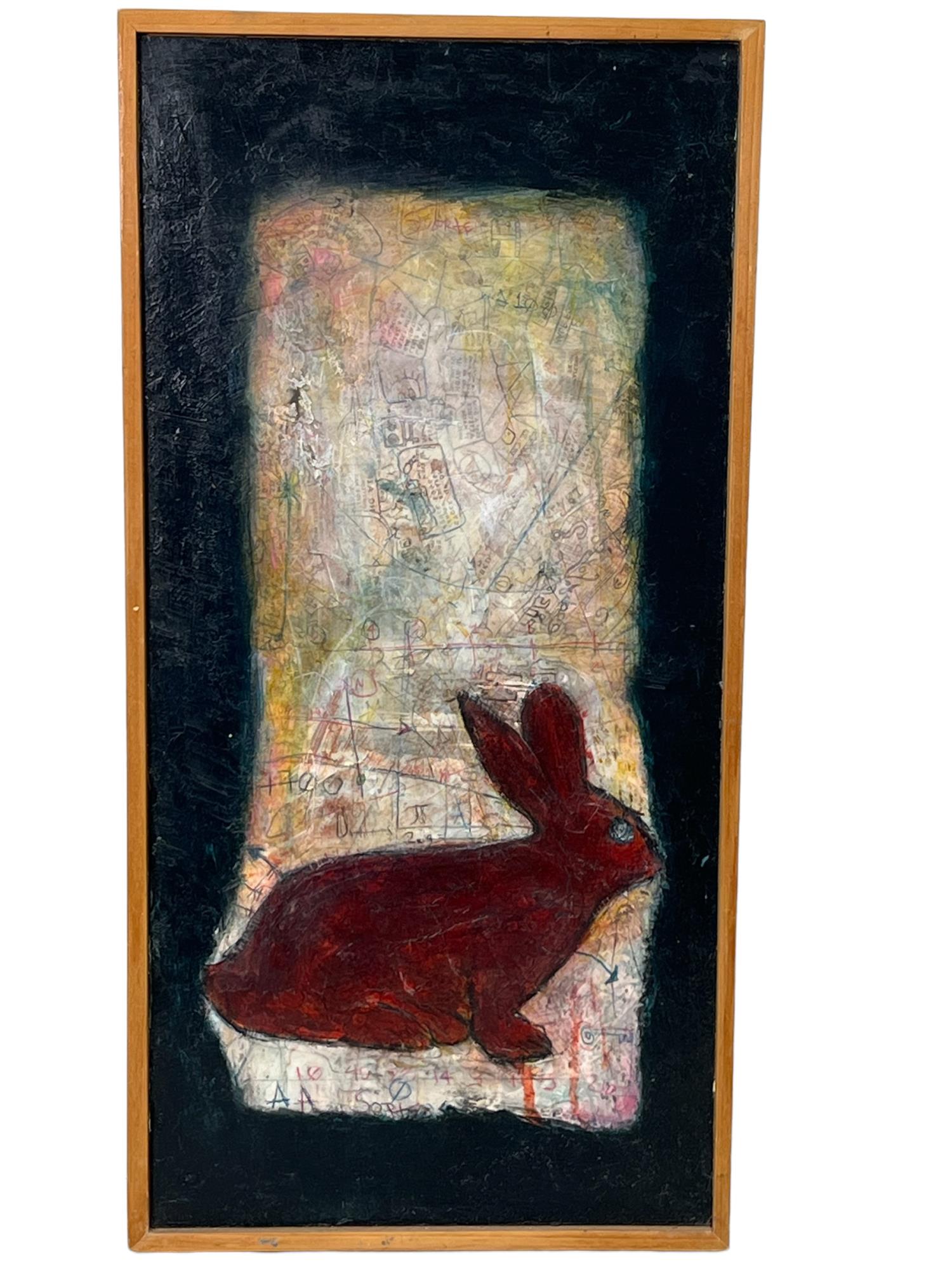 ALFREDO SCAROINA 2010 PAINTING: ALFREDO SCAROINA 2010 PAINTING MIXED MEDIA ON PANEL Height: 24 in. by Width: 12