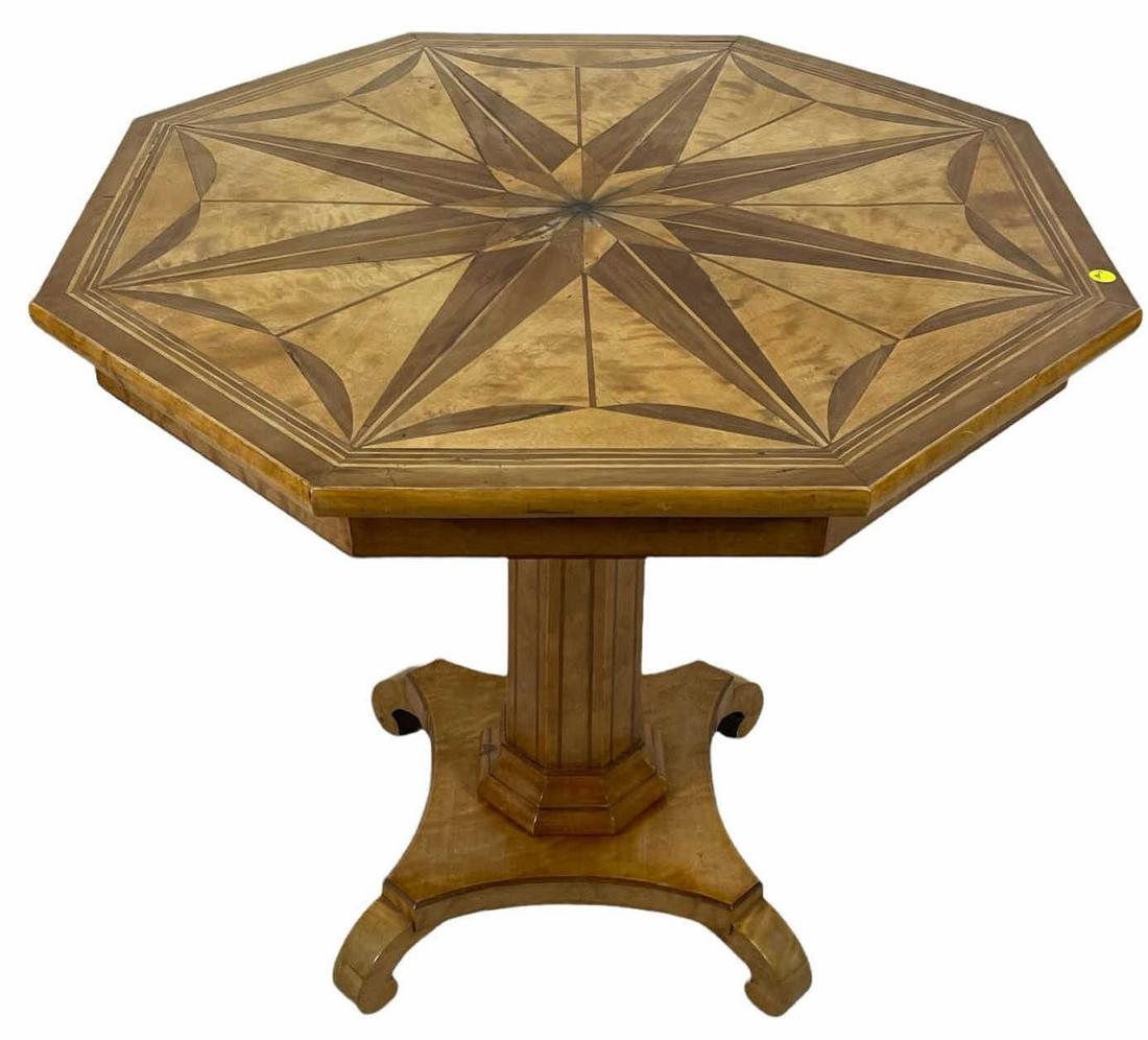 ANTIQUE INLAID CENTER TABLE (1 of 3)