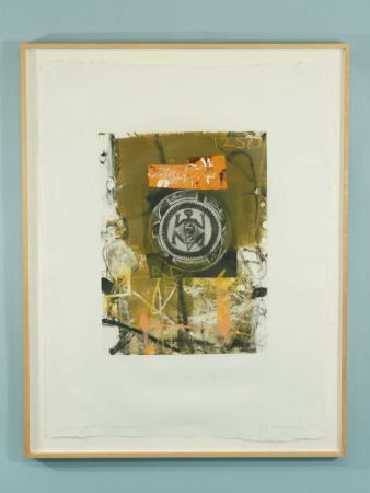 JAMES HAVARD "SPLAYED FIGURE" ACRYLIC PAINTING: JAMES HAVARD "SPLAYED FIGURE" ACRYLIC ON PAPER, PAINTING. Height: 44 in. by Width: 34 in. by Depth: 2 in.