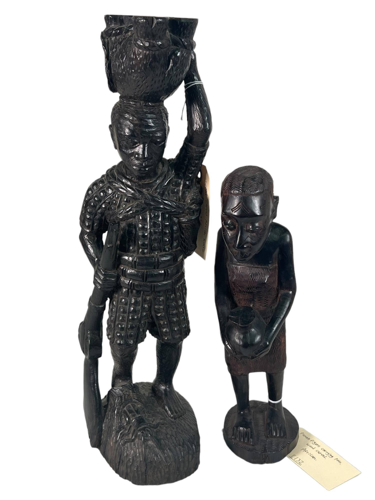 TWO AFRICAN FIGURINES (1 of 7)