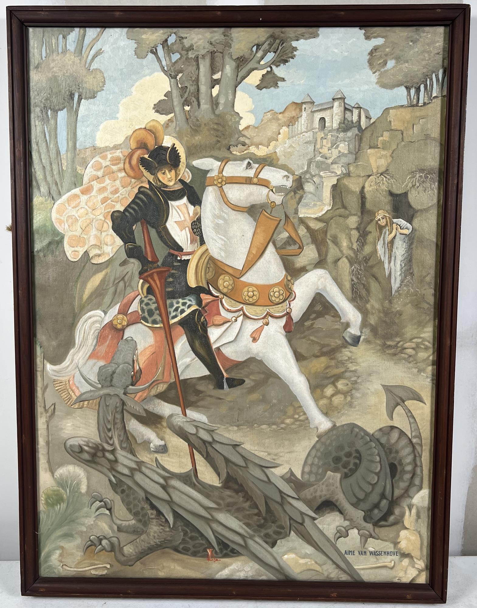 ST GEO. THE DRAGON SLAYER BY AIME VAN WASSENHOVE (1 of 5)