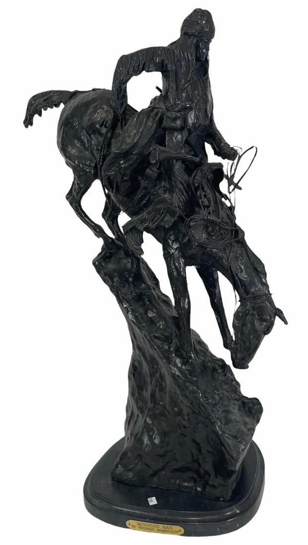 FREDERIC REMINGTON MOUNTAIN MAN BRONZE SCULPTURE (1 of 6)