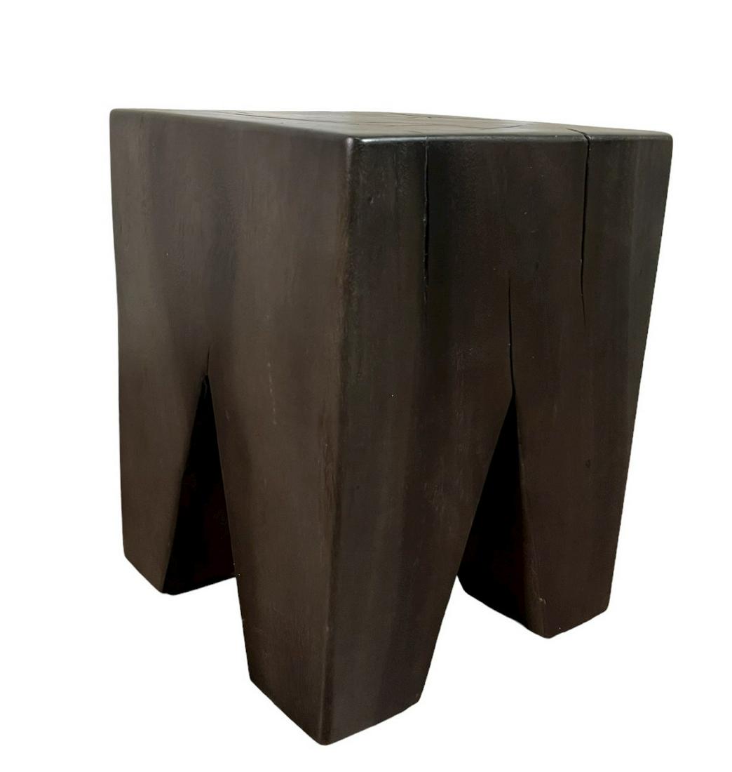 SOLID WOOD STOOL OR SIDE TABLE (1 of 3)
