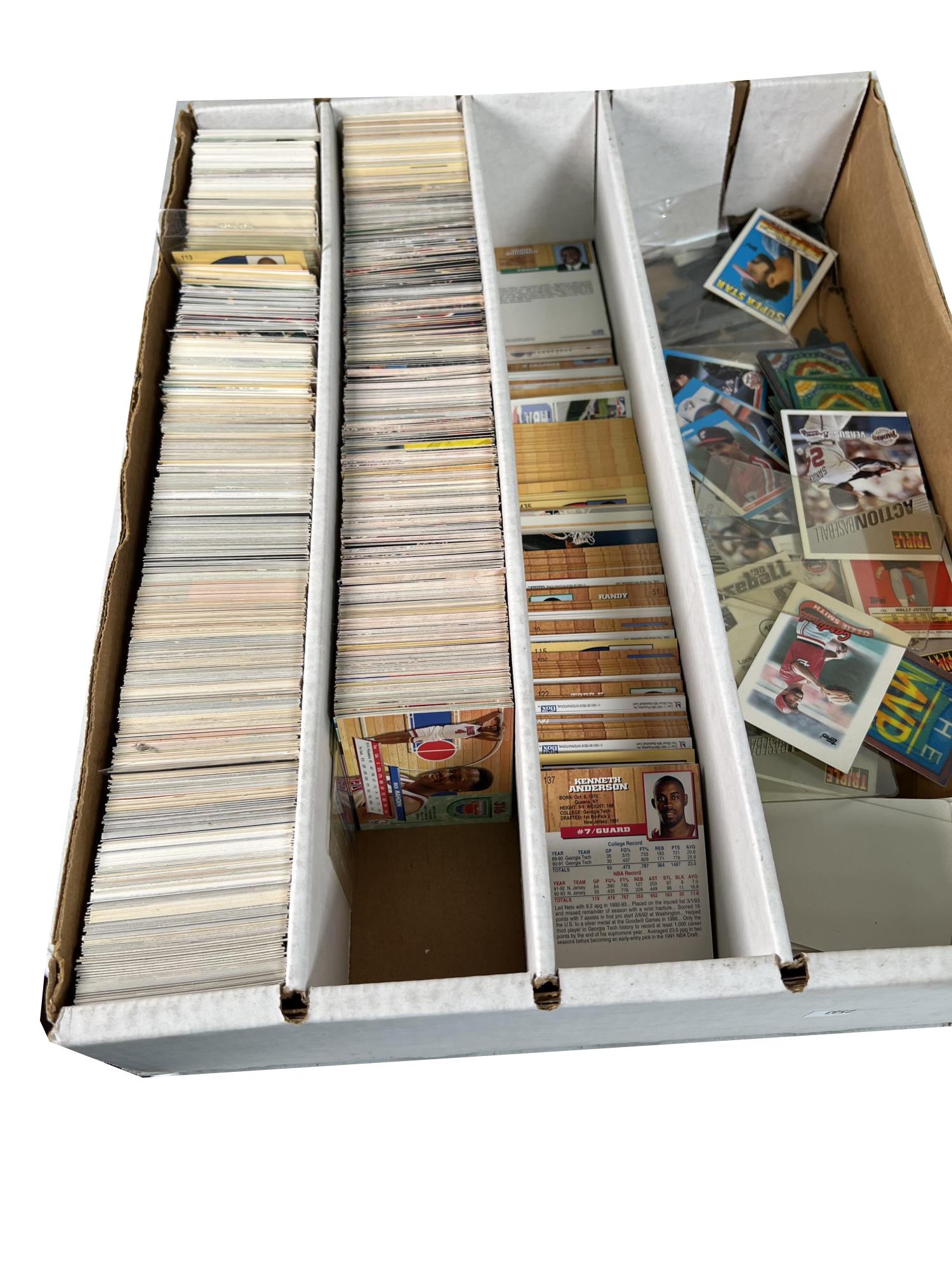 LOT OF MOSTLY BASKETBALL CARDS BOX (4) (1 of 2)