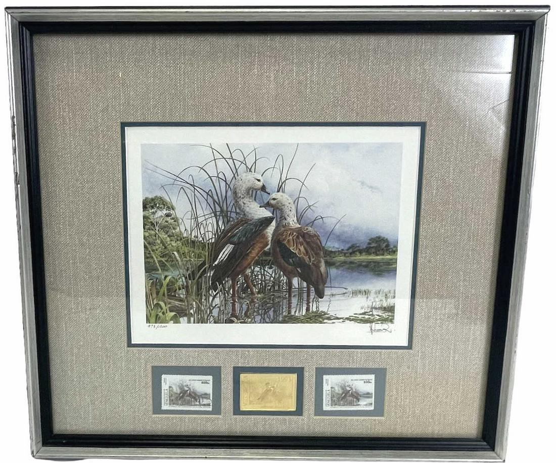 FIRST OF NATION GOLD MEDALLION DUCK STAMP & PRINT (1 of 3)