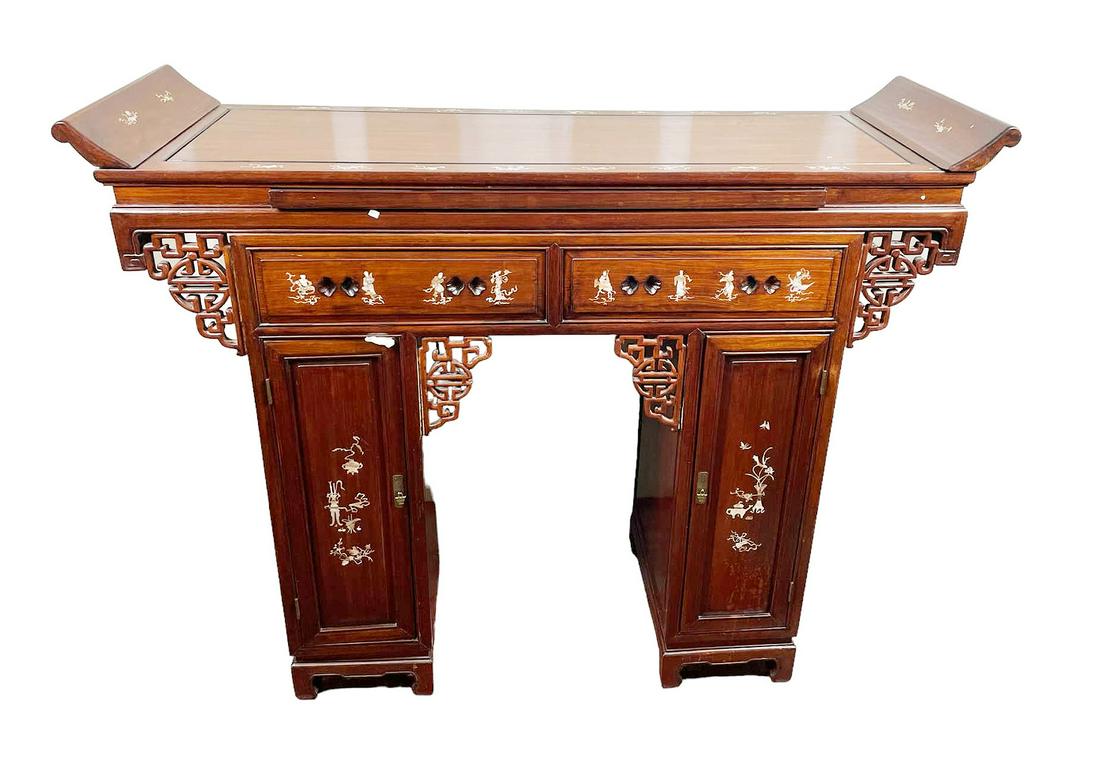VINTAGE CHINESE ALTAR TABLE IN ROSEWOOD (1 of 5)