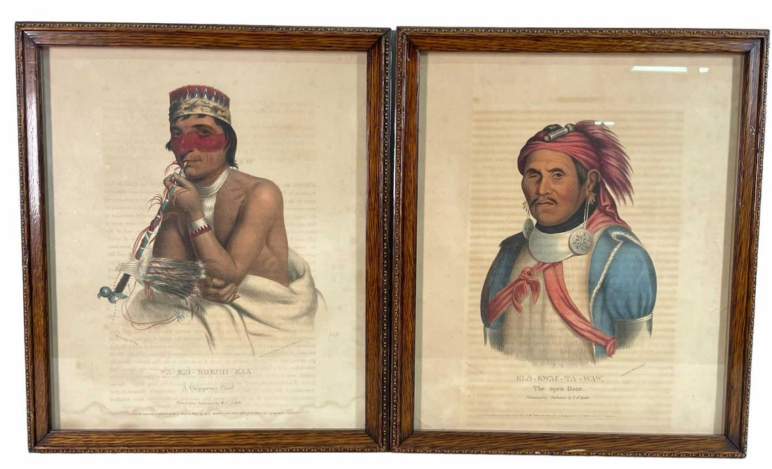 TWO HAND COLORED ENGRAVINGS FROM 1833 AND 1836 (1 of 3)