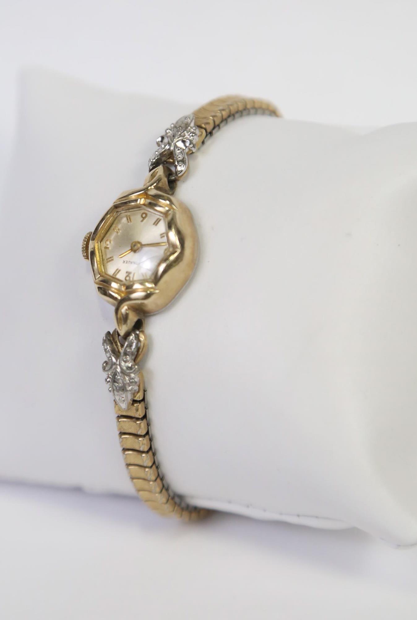 VINTAGE GOLD-FILLED LADIES WITTNAUER 17 JEWEL MANU: VINTAGE GOLD-FILLED LADIES WITTNAUER 17 JEWEL MANU