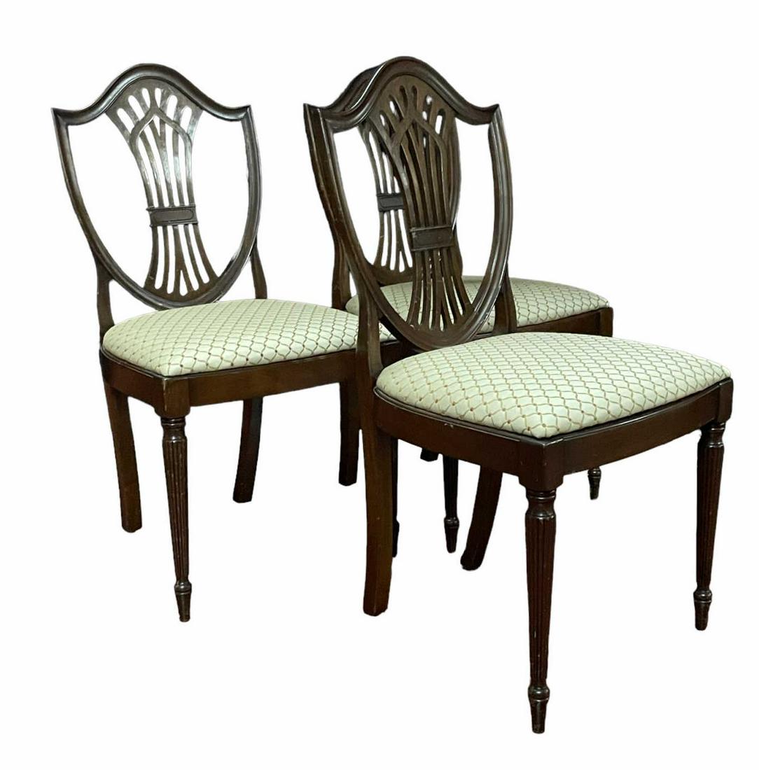 SET OF FOUR SHEILD BACK DINING CHAIRS (1 of 5)
