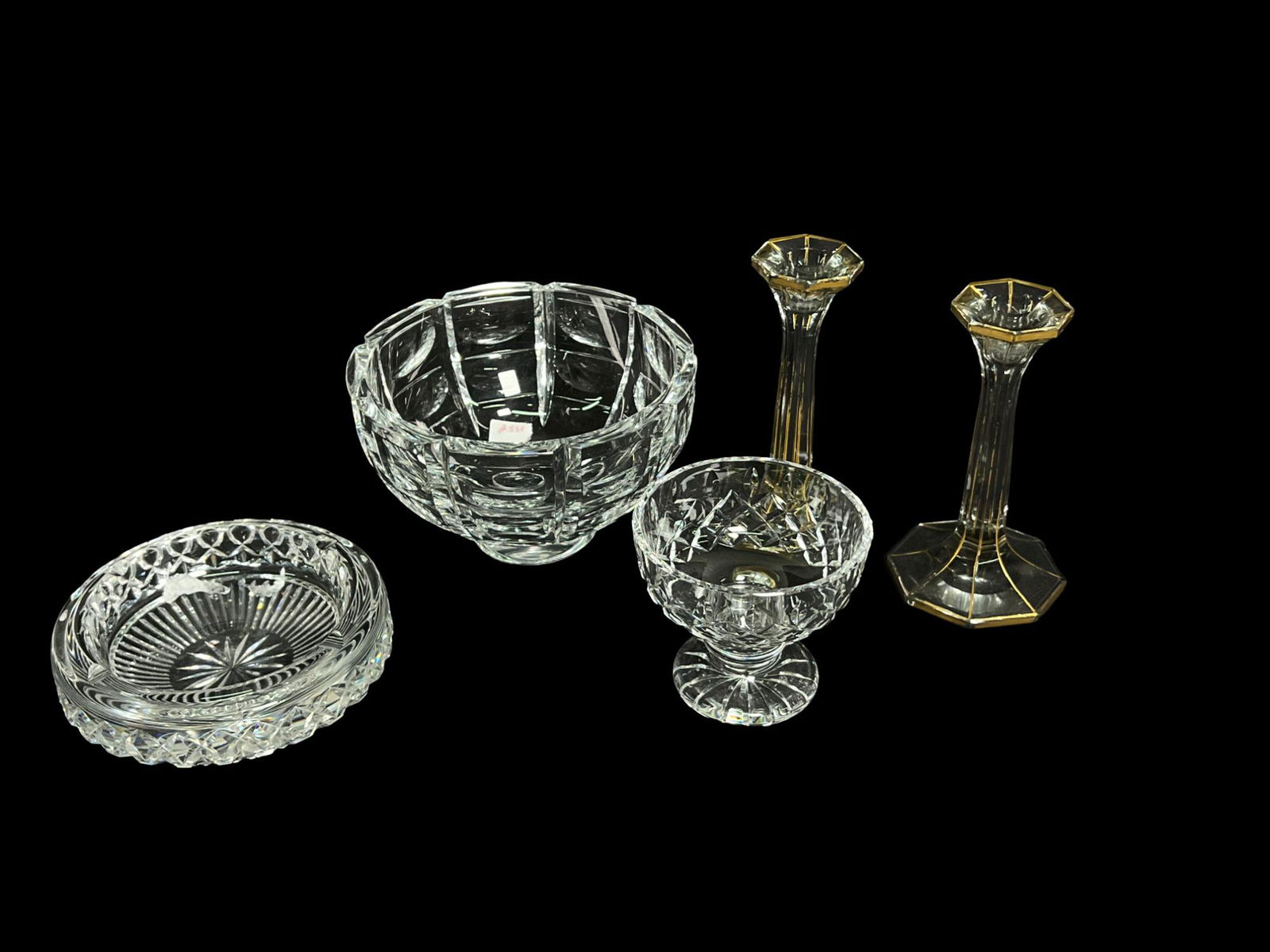 LOT OF 5 CUT GLASS PIECES (1 of 6)