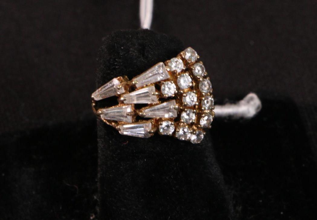 10KT GOLD & DIAMOND PINKY RING (1 of 2)