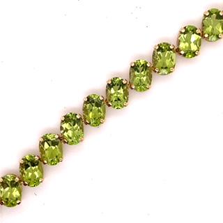 14kt. YELLOW-GOLD PERIDOT BRACELET (1 of 3)