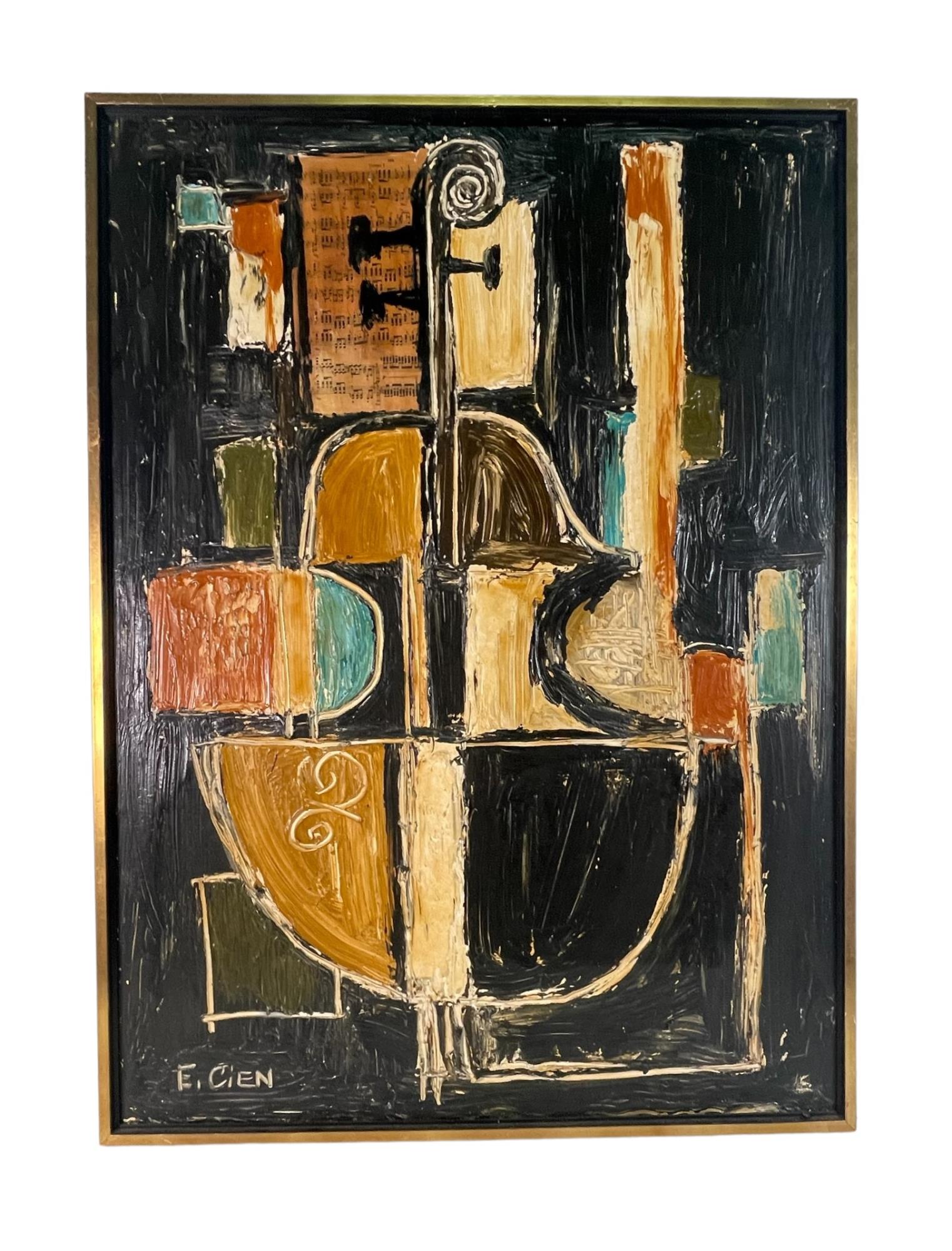 ABSTRACT PAINTING BY E. CIEN (1 of 5)