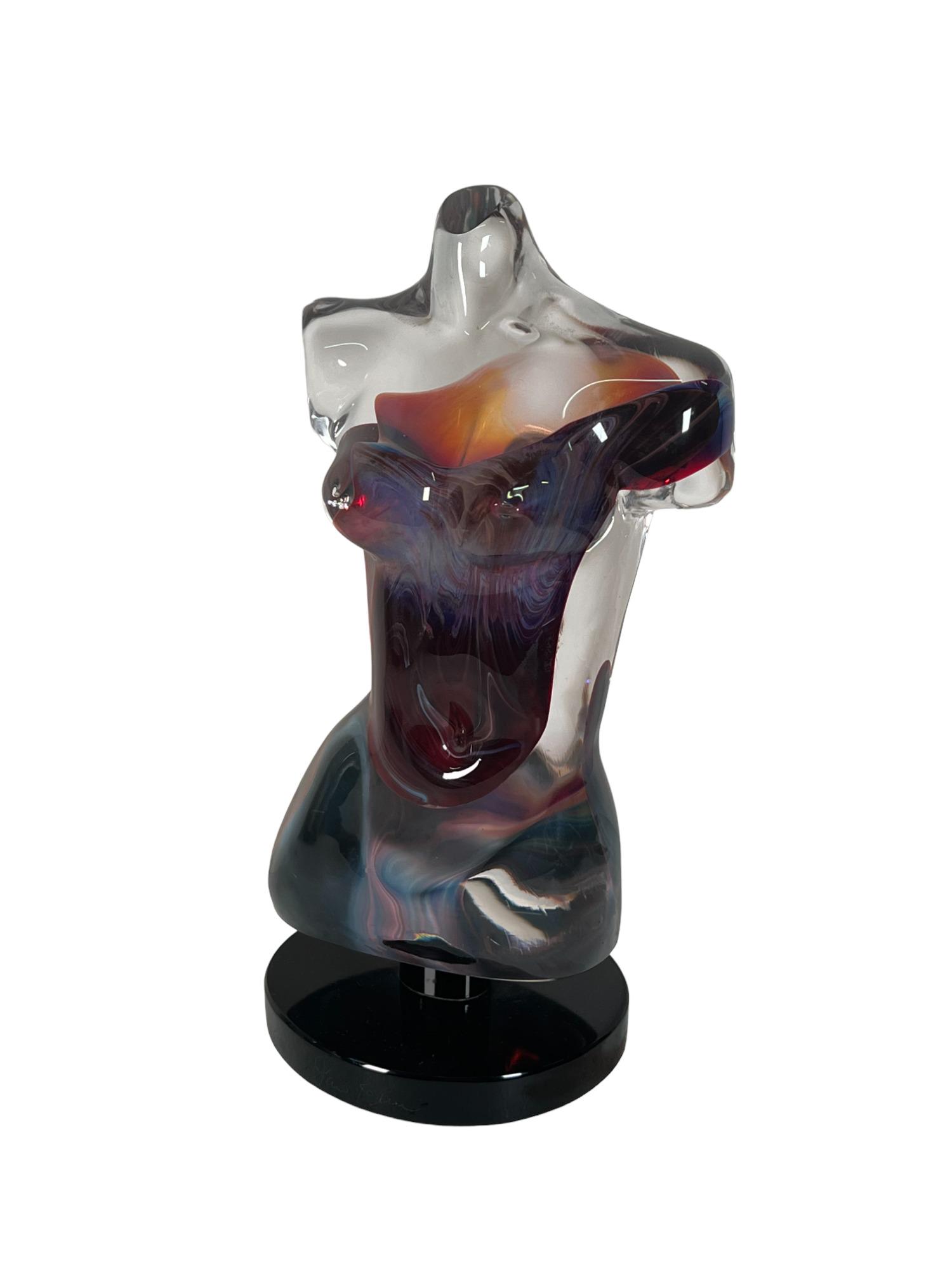 DINO ROSIN APHRODITE VENETIAN ART GLASS: DINO ROSIN APHRODITE VENETIAN ART GLASS Height: 13 in. by Width: 7 in. by Depth: 5