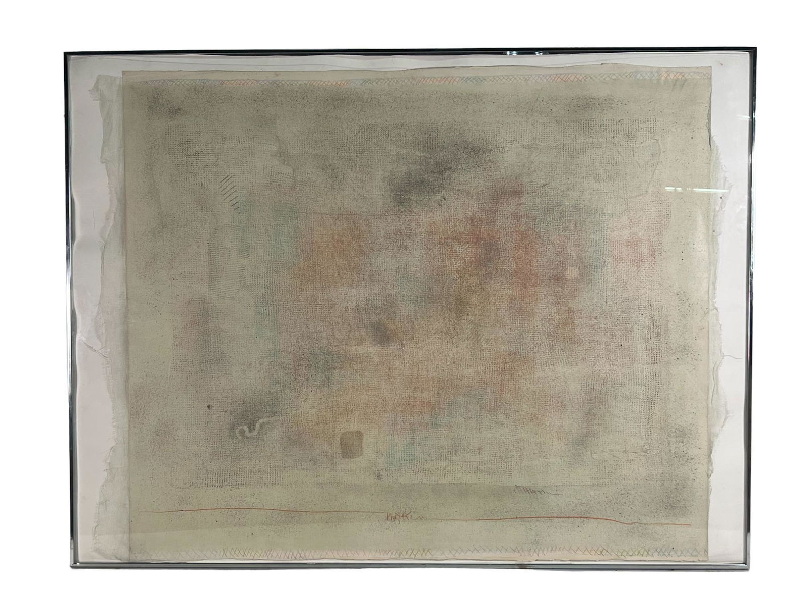 MIXED MEDIA  CHEESECLOTH OVER PARCHMENT (1 of 5)