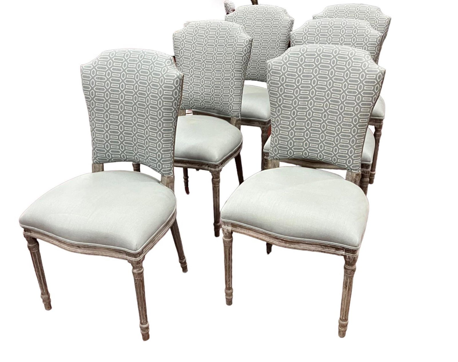 SET OF 6 DINING CHAIRS: SET OF 6 DINING CHAIRS Height: 38 in. by Width: 20 in. by Depth: 24