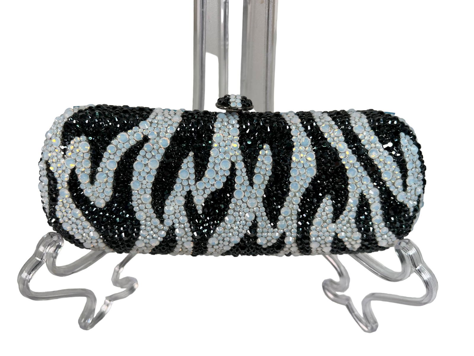 SWAROVSKI BLACK AND WHITE PURSE (1 of 3)