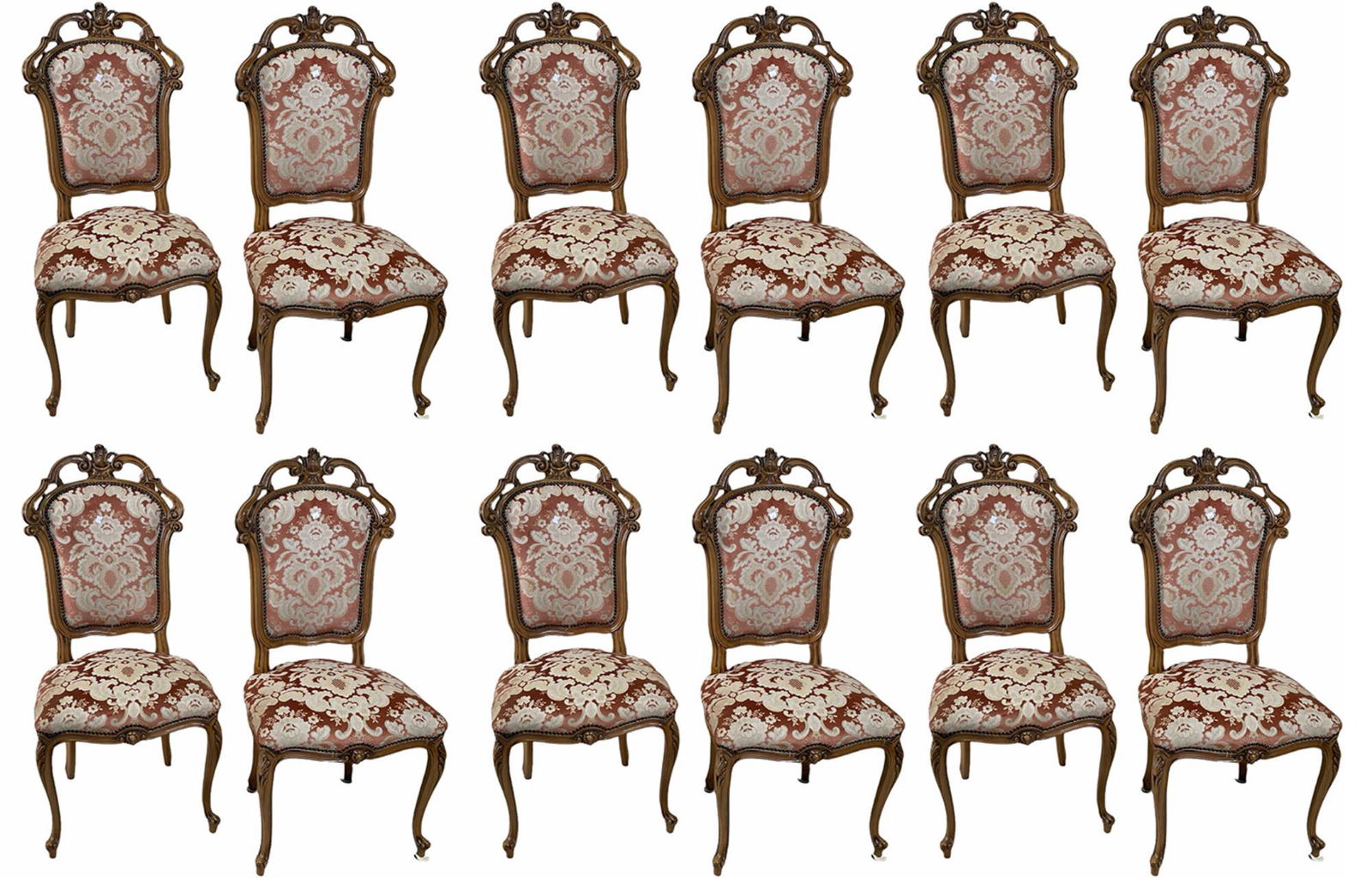 SET OF TWELVE ITALIAN BAROQUE FRAMED SIDE CHAIRS (1 of 4)