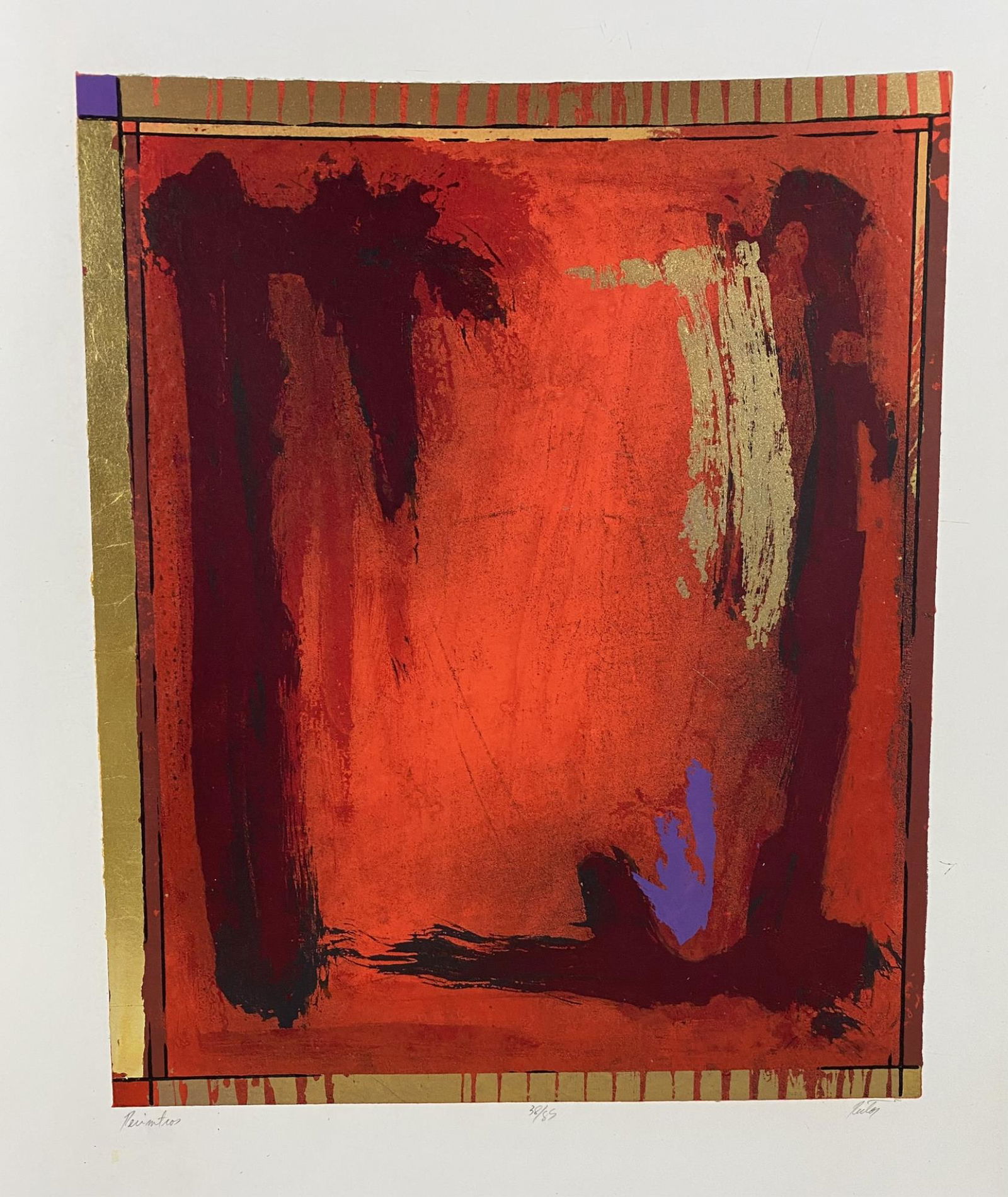 ROBERT RECTOR LITHOGRAPH INFINITAS SUIT PERIMETROS: ROBERT RECTOR LITHOGRAPH INFINITAS SUIT PERIMETROS Height: 21.5 in. by Width: 18