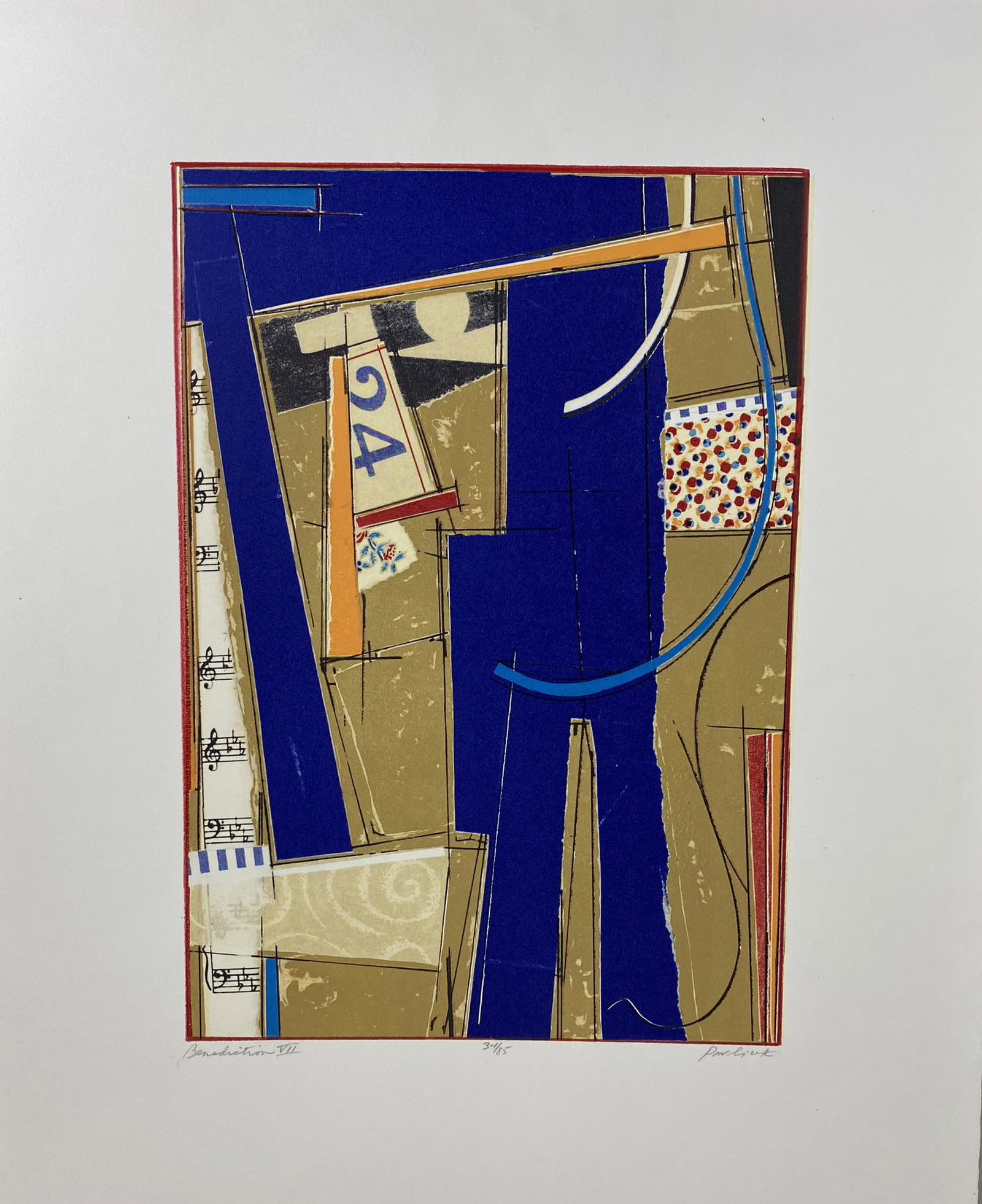 JOHN PAVLICEK LITHOGRAP BENEDICTION SERIES VII: JOHN PAVLICEK LITHOGRAP BENEDICTION SERIES VII Height: 24 in. by Width: 18
