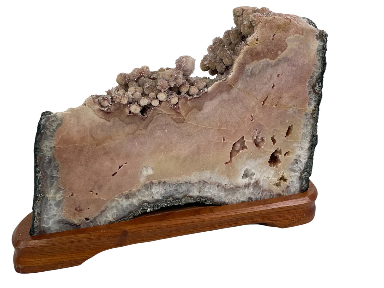 HUGE PINK AMETHYST & CALCITE SLAB (1 of 3)