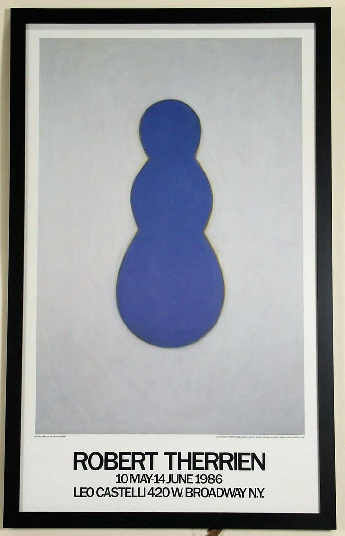 FRAMED ROBERT THERRION EXHIBITION POSTER 1986 (1 of 2)