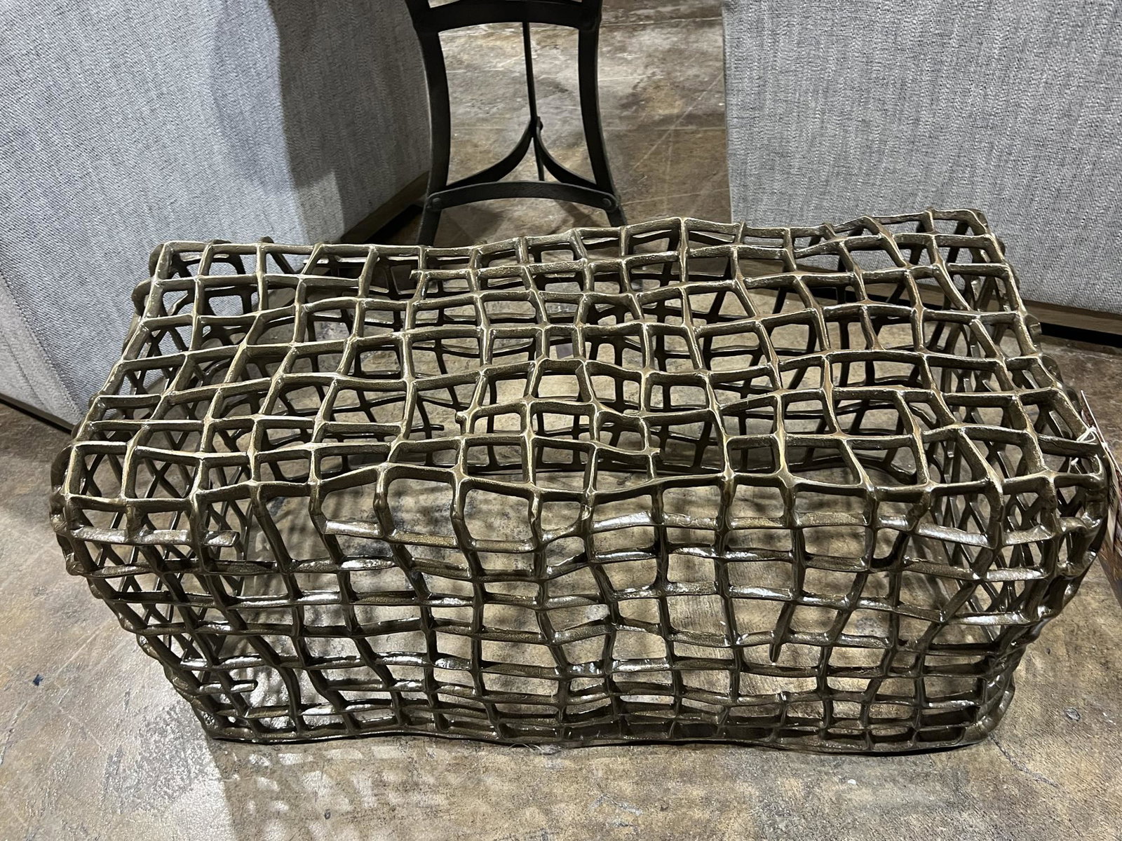 GOLD METAL BENCH (1 of 2)