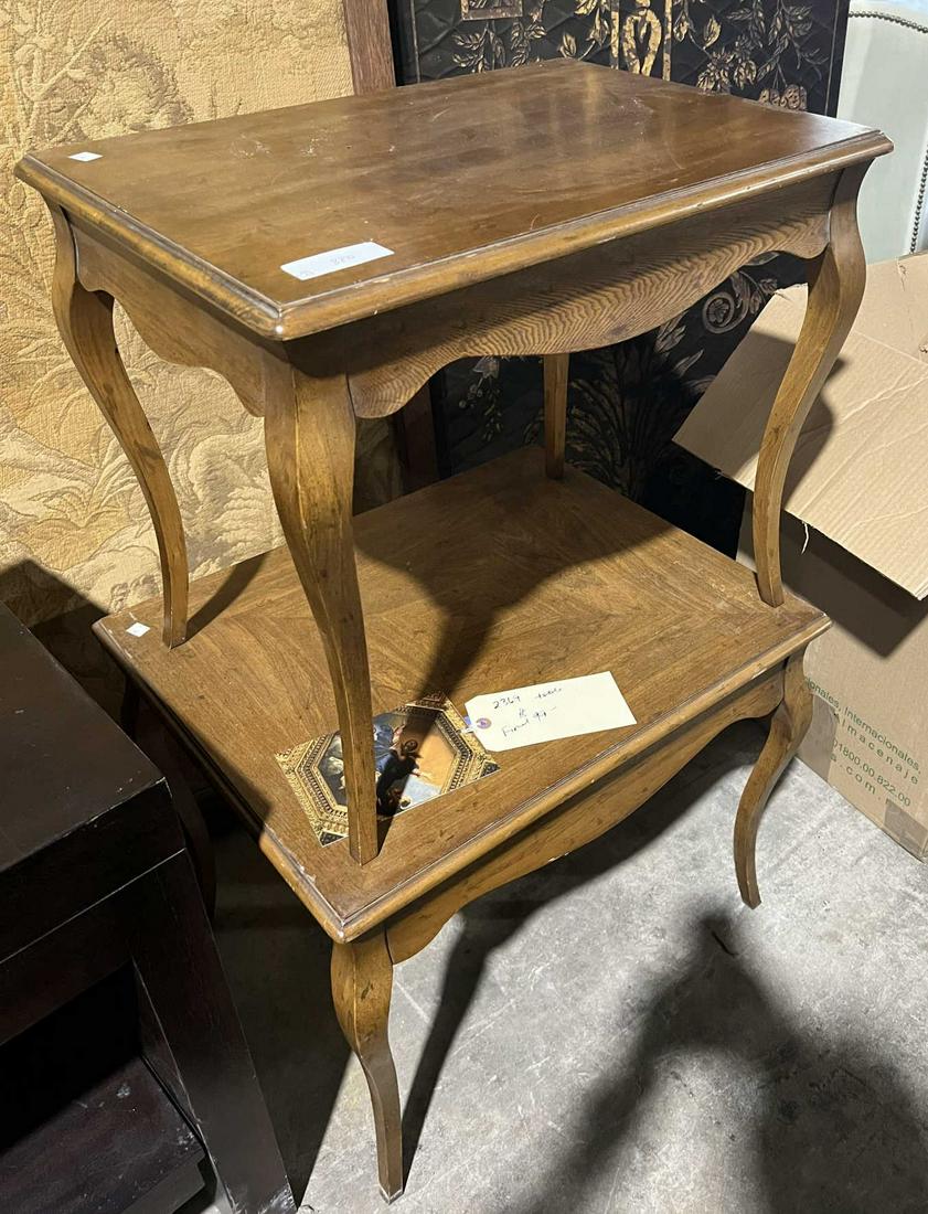 2 COUNTRY FRENCH SIDE TABLES (1 of 1)