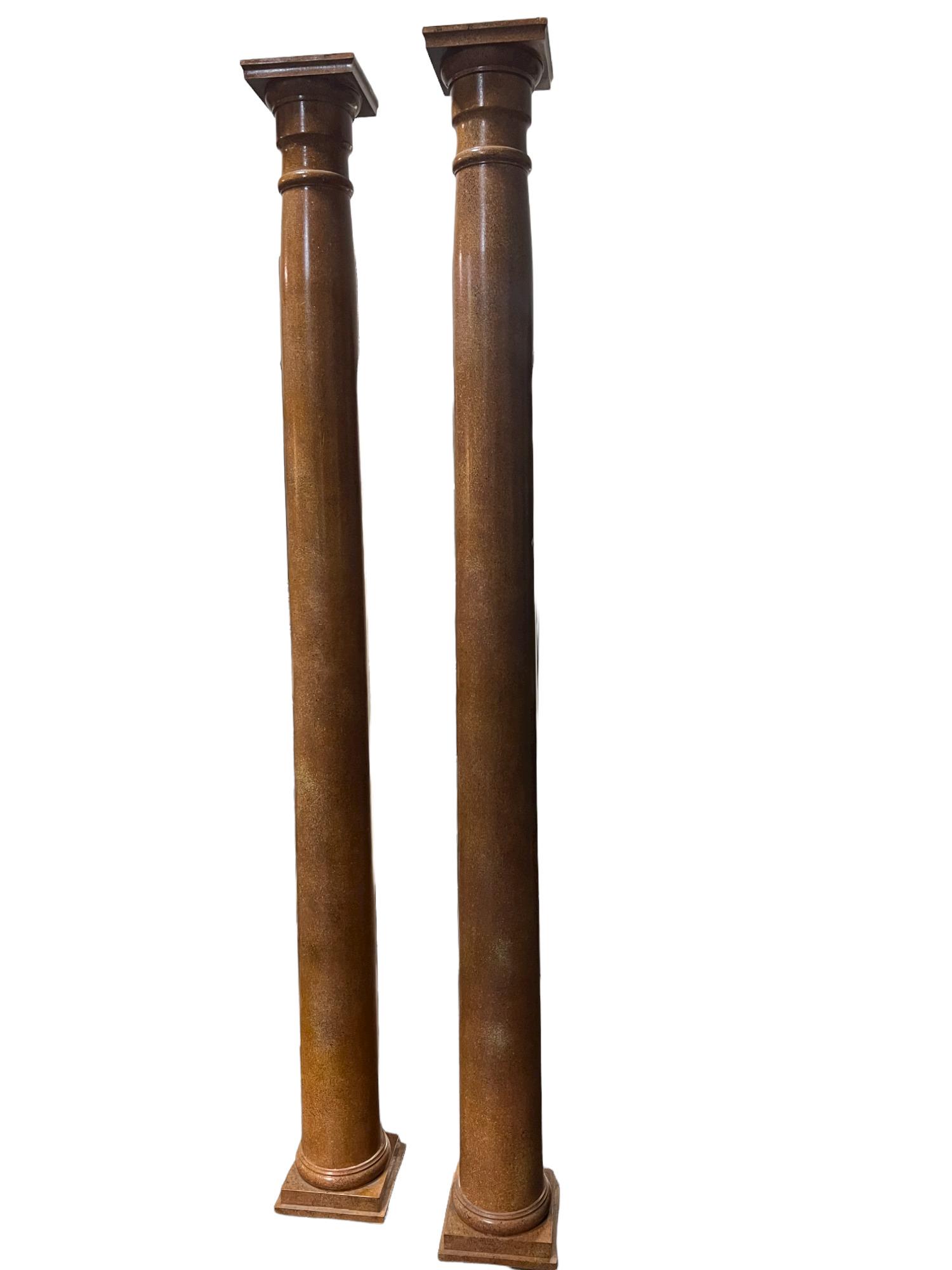 PAIR OF VINTAGE COLUMNS (1 of 2)