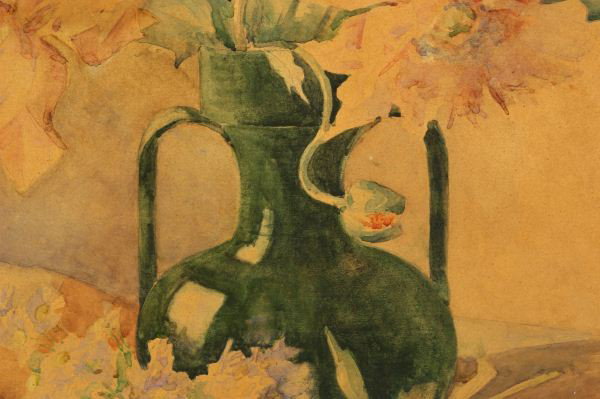 C. C. BATOUX "FLORAL STILL LIFE" OIL ON CANVAS - 6