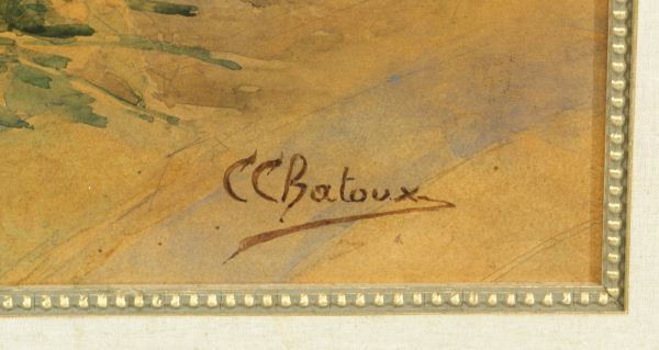 C. C. BATOUX "FLORAL STILL LIFE" OIL ON CANVAS - 7