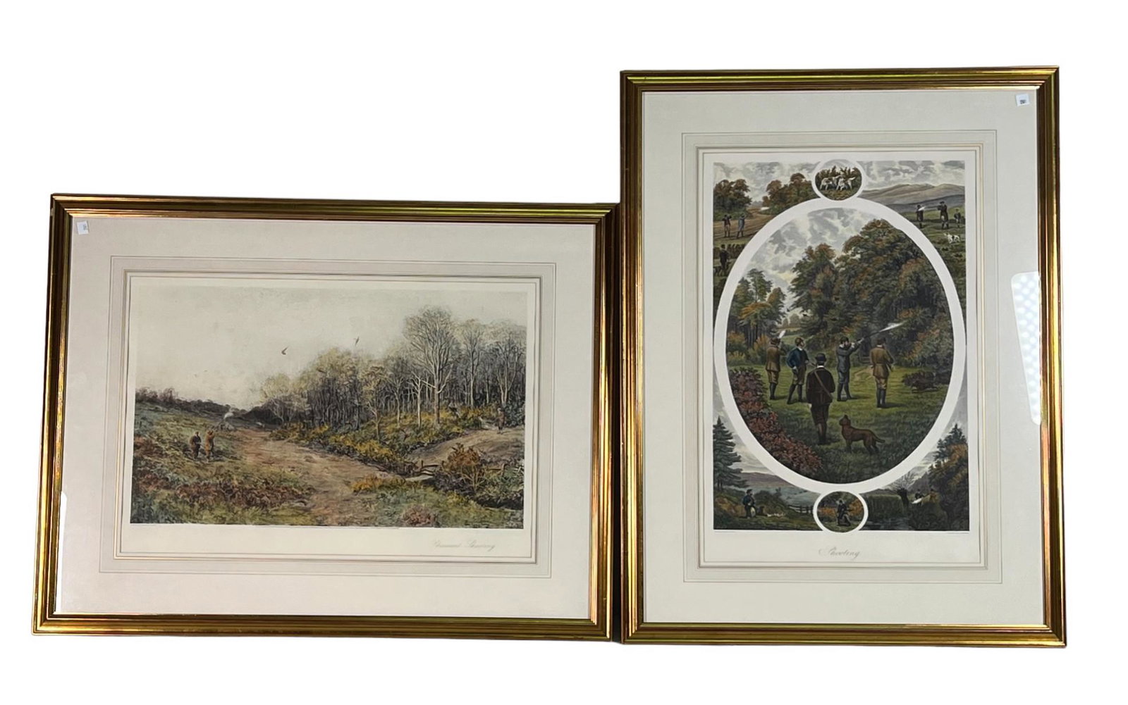 2 BIRD HUNTING ENGRAVINGS (1 of 3)