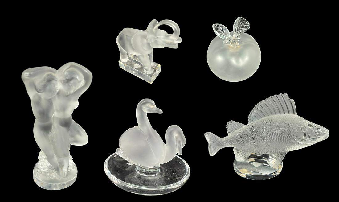 5 LALIQUE FIGURINES (1 of 6)