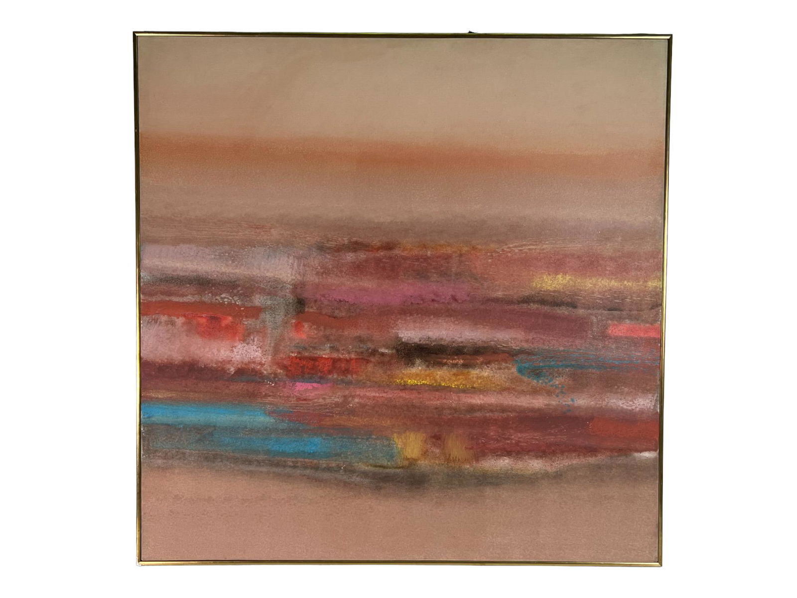 LAMAR BRIGGS EARLY MESA  ACRYLIC ON CANVAS 1978 (1 of 5)