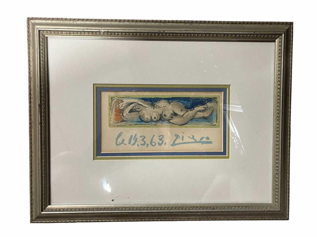 PICASSO LITHO "RECLINING PERSON" (1 of 5)