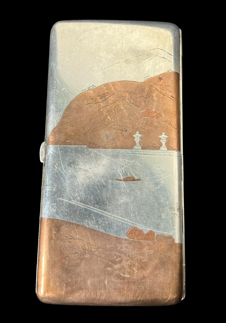 MARKED VINTAGE SILVER CIGARETTE CASE (1 of 4)