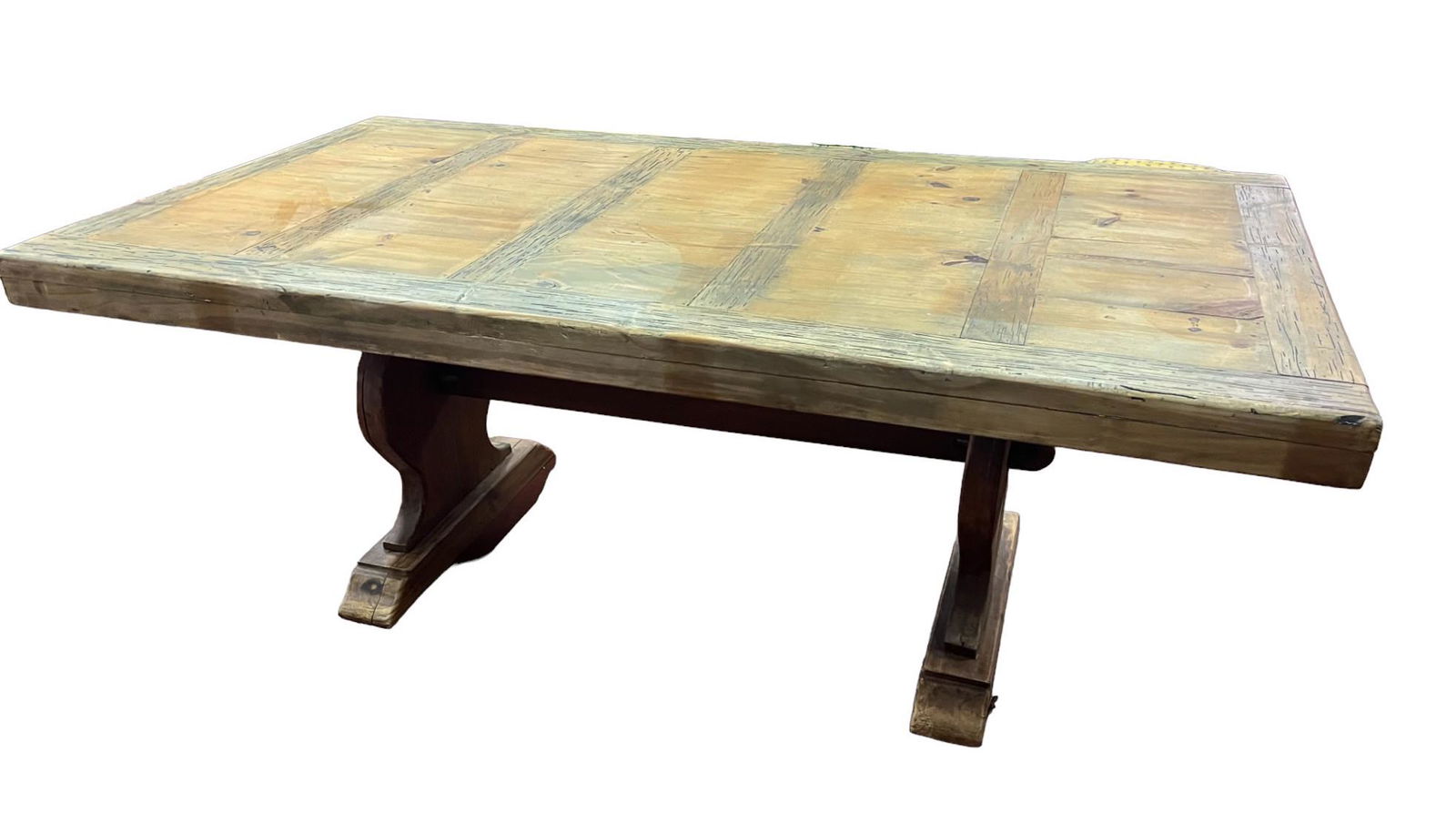 PINE TRESTLE DINING TABLE (1 of 4)