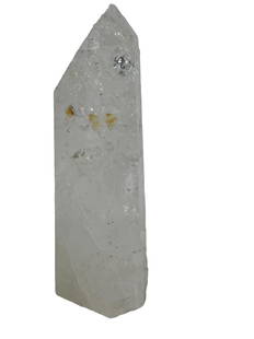 QUARTZ OBELISK: QUARTZ OBELISK - 2.2 LBS Height: 8 in. by Width: 3 in. by Depth: 2