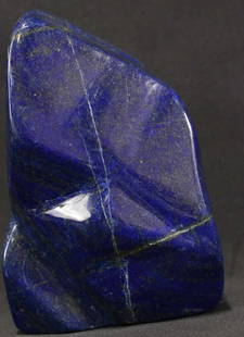 LAPIS LAZULI SPECIMEN: LAPIS LAZULI SPECIMEN - (L44) 2.6 LB Height: 5" in. by Width: 3.5" in. by Depth: 3"