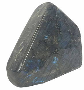 POLISHED LABRADORITE FREEFORM: POLISHED LABRADORITE FREEFORM - (LA62) 3.6 LBS Height: 6 in. by Width: 5 in. by Depth: 2